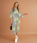 Leopard 3/4 Sleeve Jumpsuit